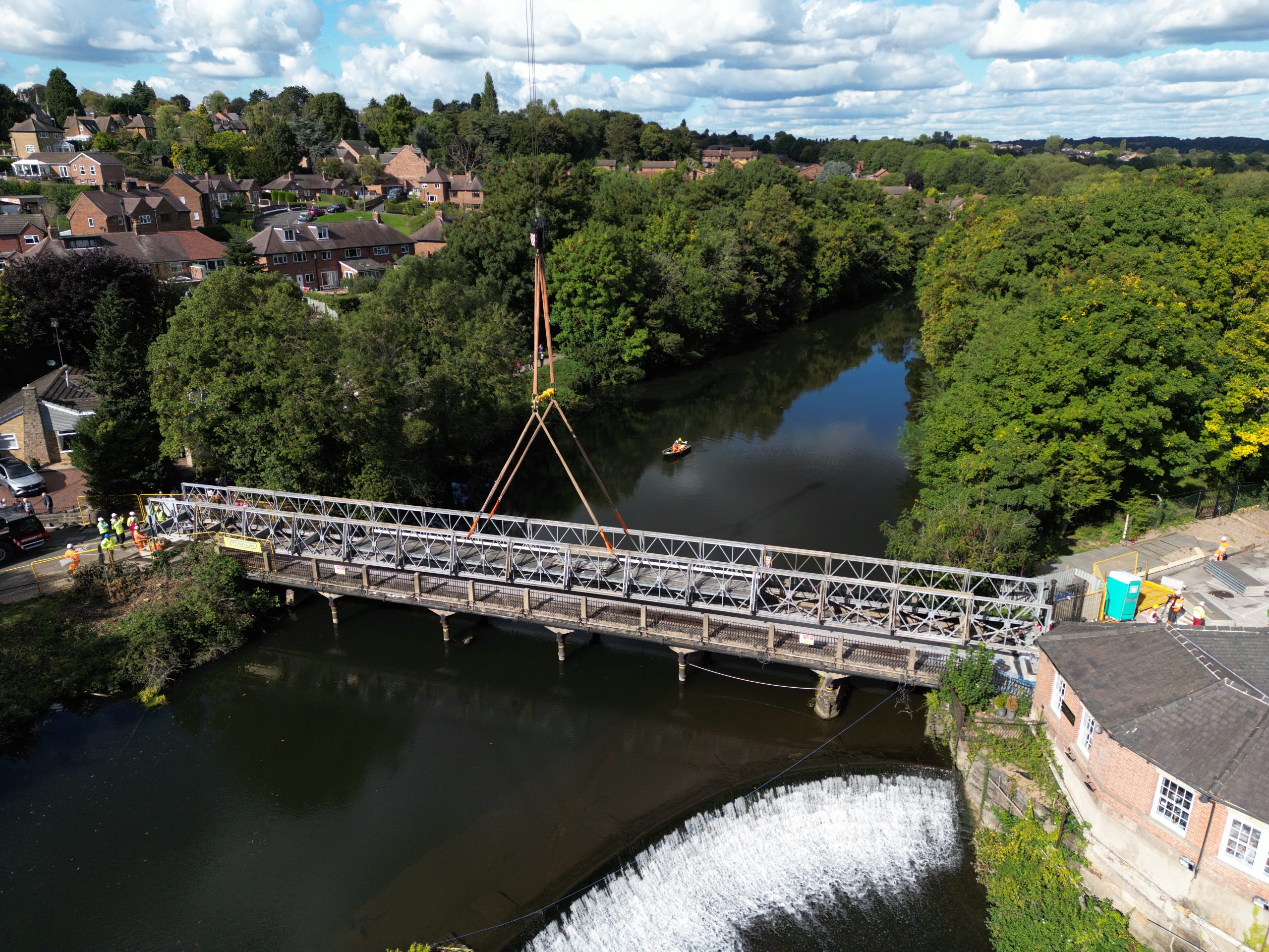 Complex bridge lift helps reconnect local Derby community
