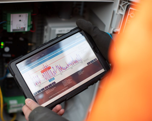 MH International environmental monitoring insight on tablet