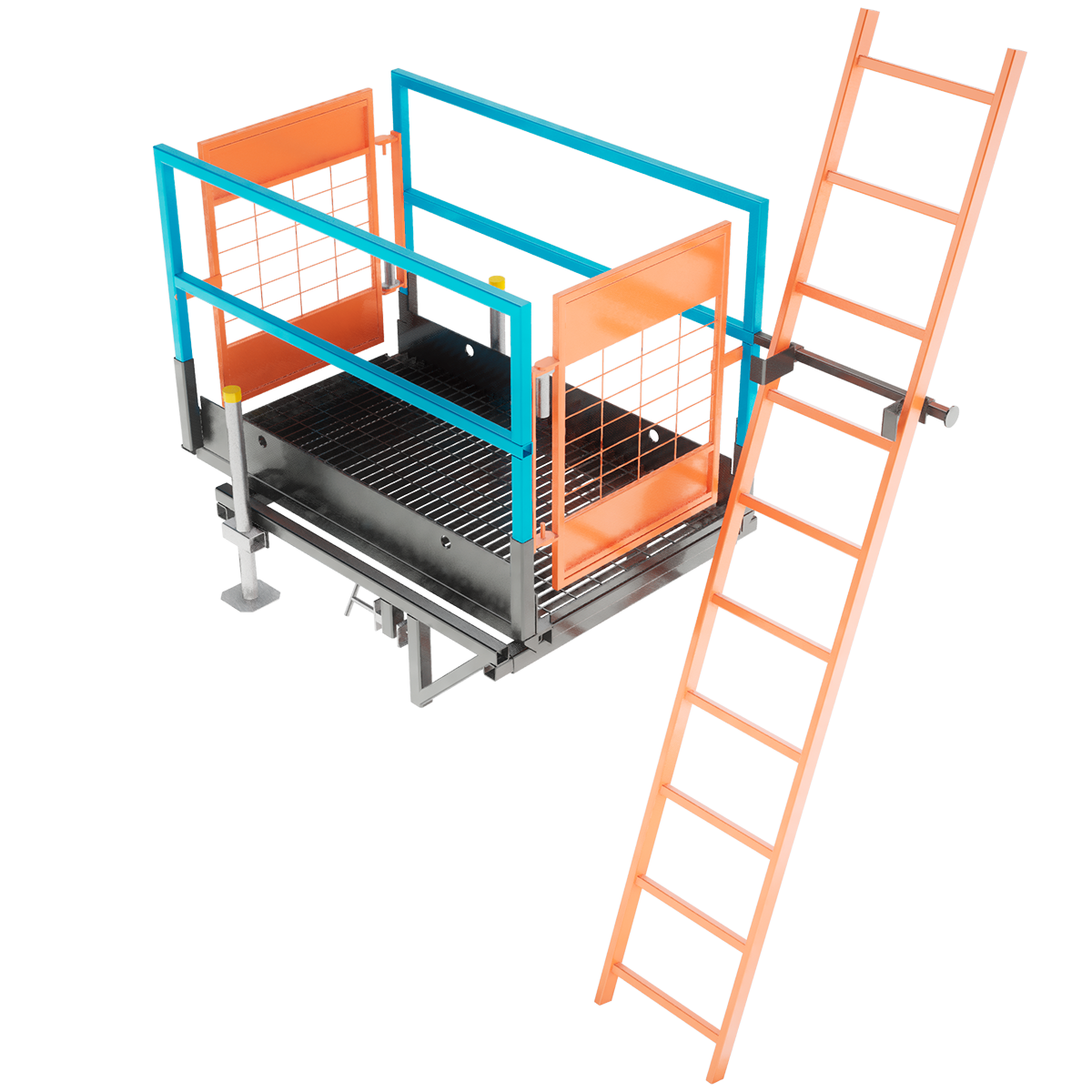 MH International ladder access platform with ladder