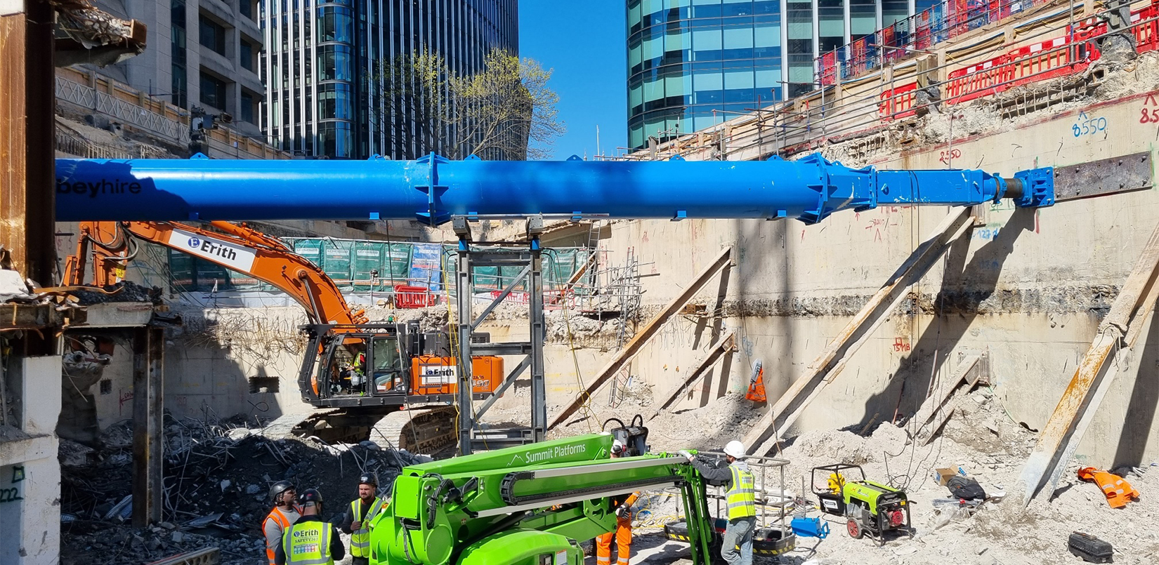 MH International Fleet Street below ground during construction phase