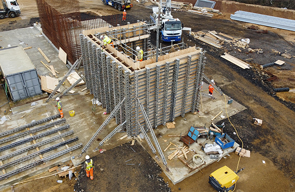 Formwork solution enables construction of vital concrete structure