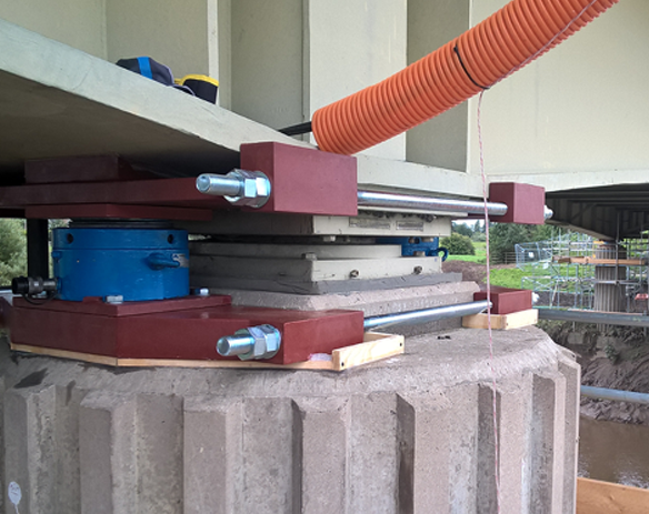 MH International bridge bearing replacement
