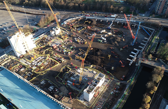 Groundworks and monitoring package delivered for arena complex