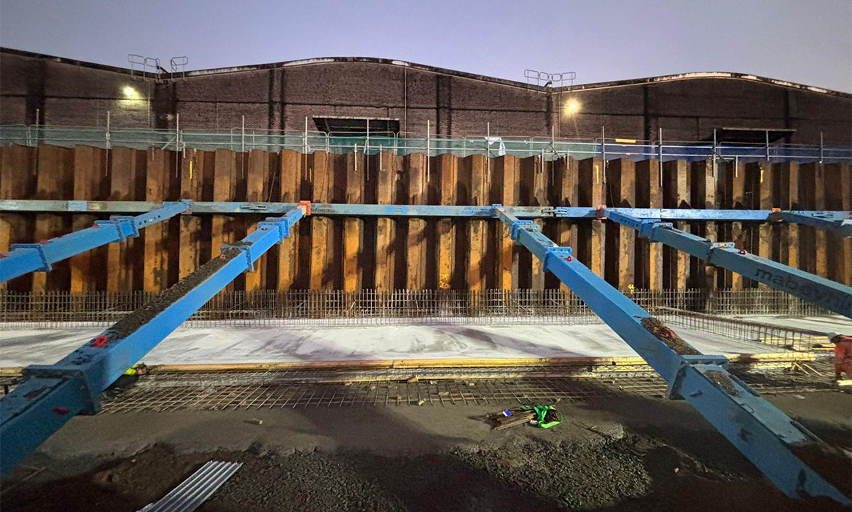 Cofferdam at Scottish distillery